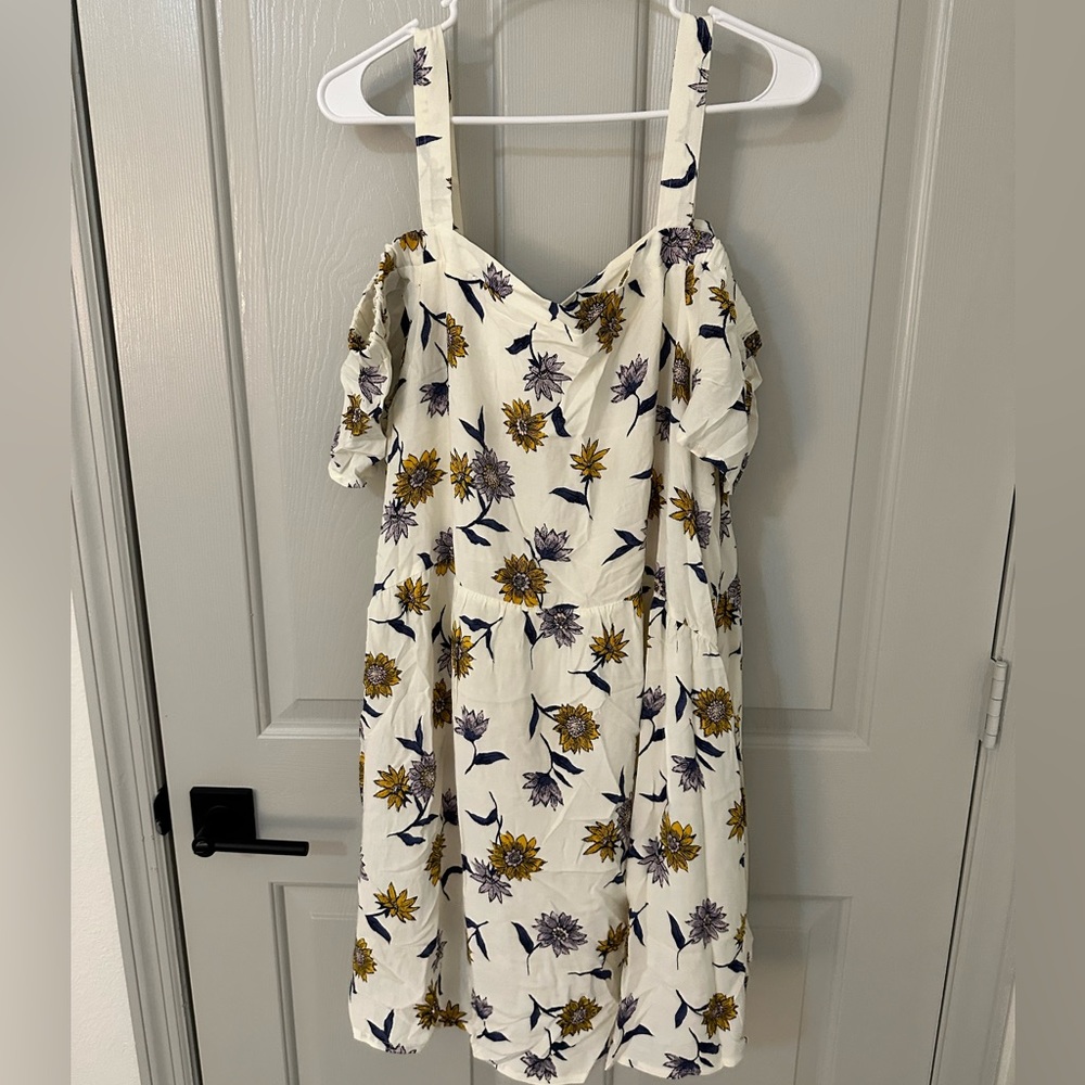 Cream Floral Old Navy Dress